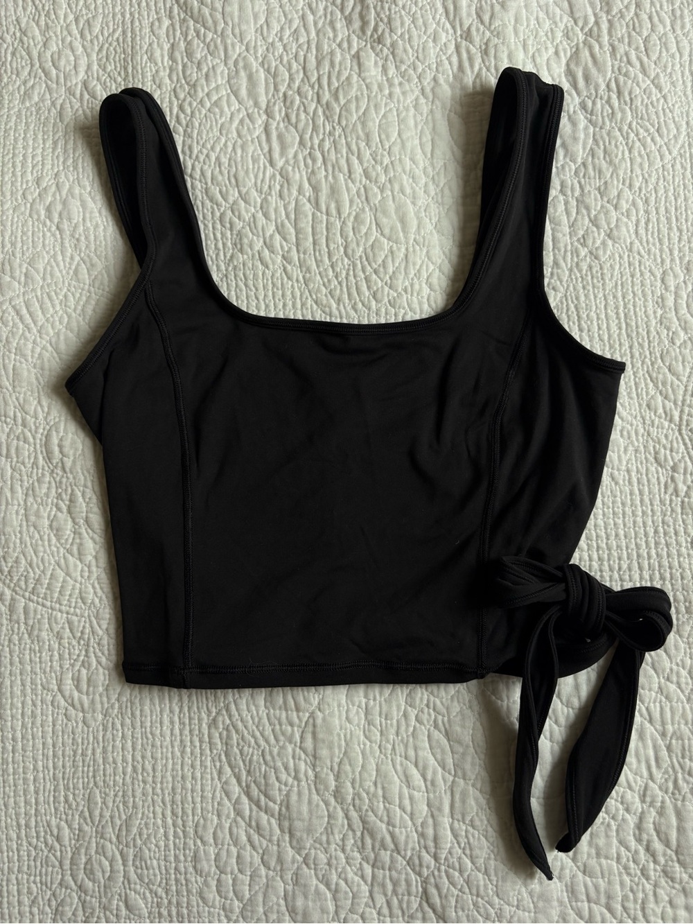 Lululemon Align Black Wrap Tie Up Bow Tank Top